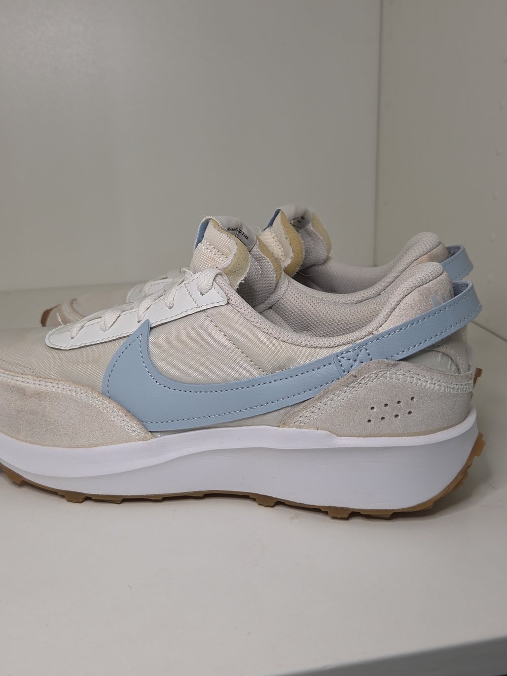Nike Waffle Debut White Grey Blue DH9523-100 Women's Size 9